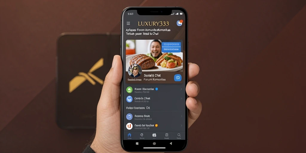 Tampilan antarmuka aplikasi LUXURY333 yang menarik dan user-friendly.