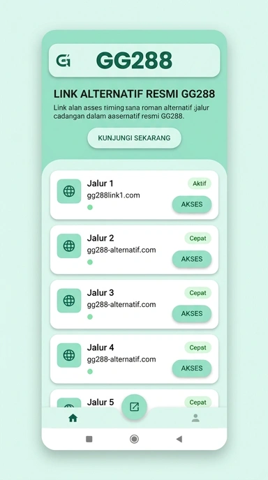 Tampilan link alternatif gg288